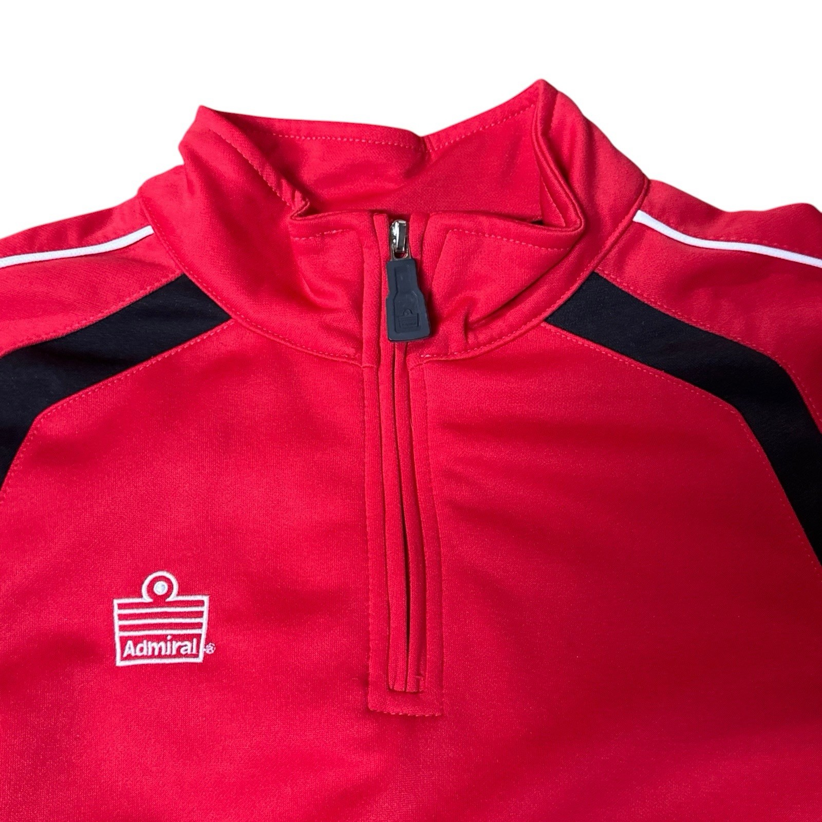 Mens Admiral Soccer Quarter Zip Pullover - Red - Size Small S gallery