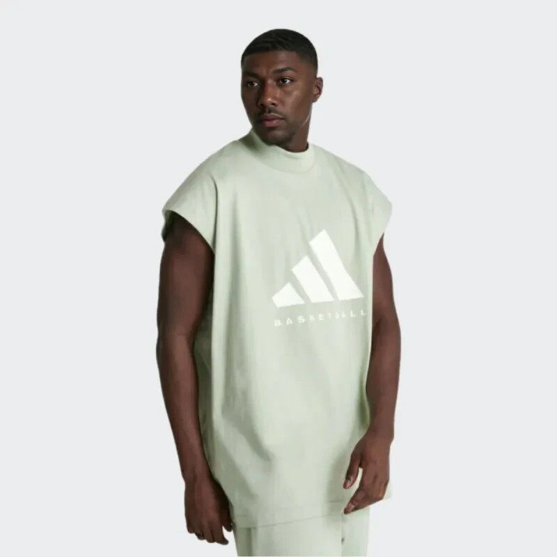 ADIDAS Basketball Sleeveless Tee - Halo Green - IA3445 - Size L gallery
