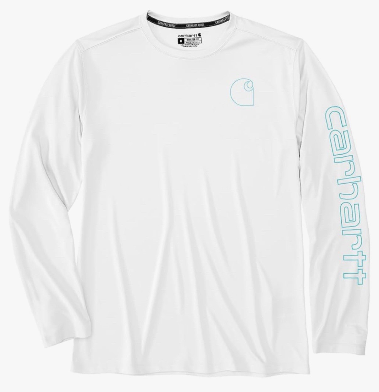 Carhartt Force Relaxed Fit Long Sleeve T-Shirt L White Polyester Fishing gallery