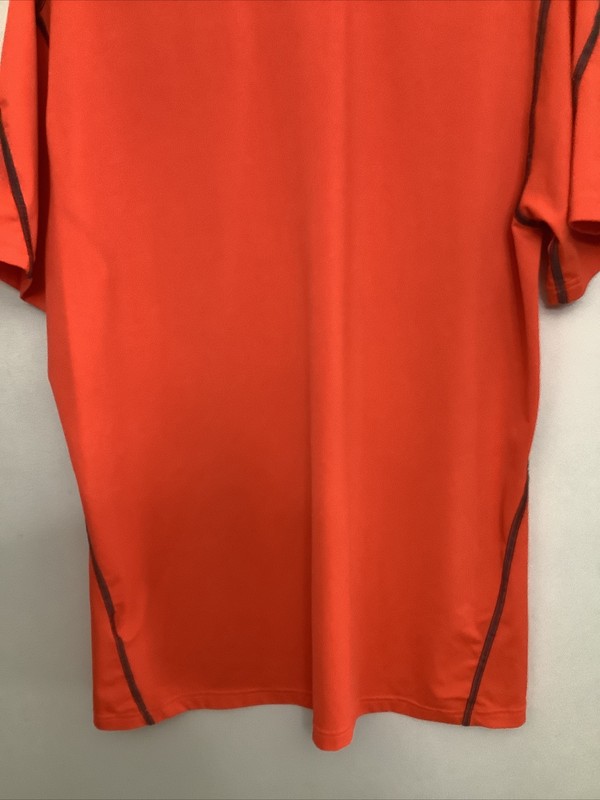 Adidas Mens Clima Lite Athletic T-Shirt Sz XL-Tech Fit Orange Sports Athleisure gallery