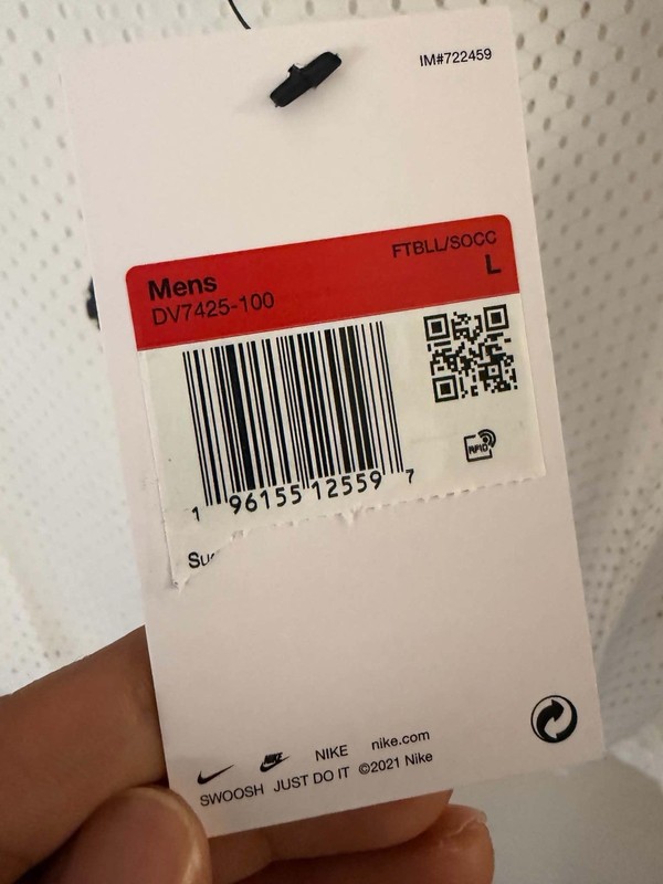 Nike Park Training Bib Dri-Fit Size Large DV7425-100 gallery