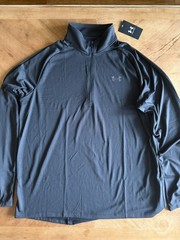Under Armour Men’s Black 1/4 Zip Team Tech Long-Sleeve Pullover Size Large