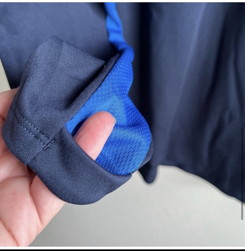 Nike Drill Top Navy and Royal Blue Large Dri-Fit gallery
