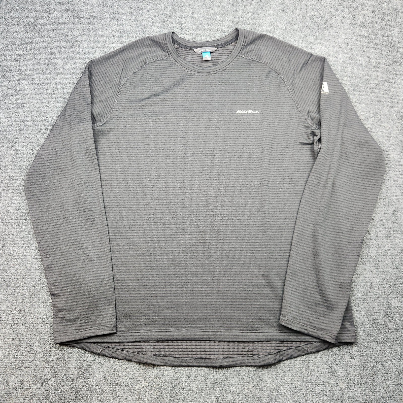 Eddie Bauer First Ascent Thermal Shirt Mens XL Gray Performance Grid Base Layer gallery