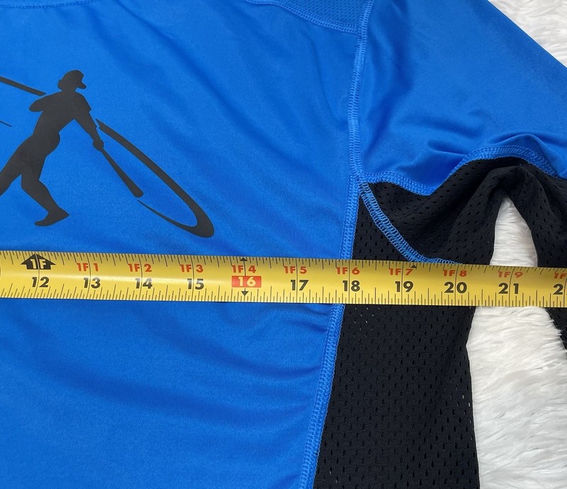 Nike Pro Combat Ken Griffey Baseball Shirt Men’s Size L Large Blue Compression gallery
