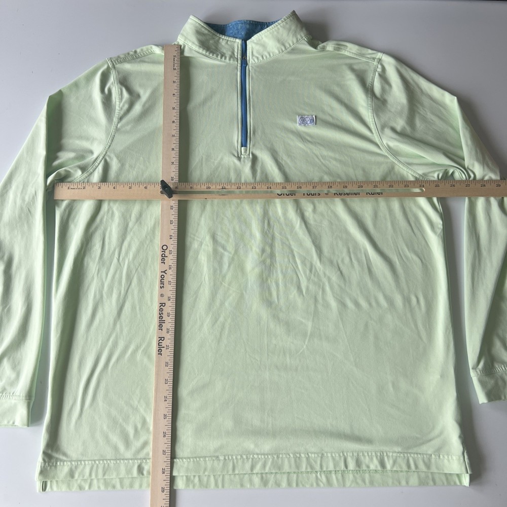 Good Good Golf 1/4 Zip Pullover Men's 2XL Mint Green Performance Stretch