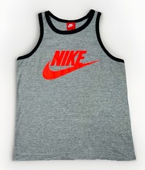 Nike Sportswear Ace Logo Gray Tank Top 576605-064 Size Small Rare Red Tag 2014