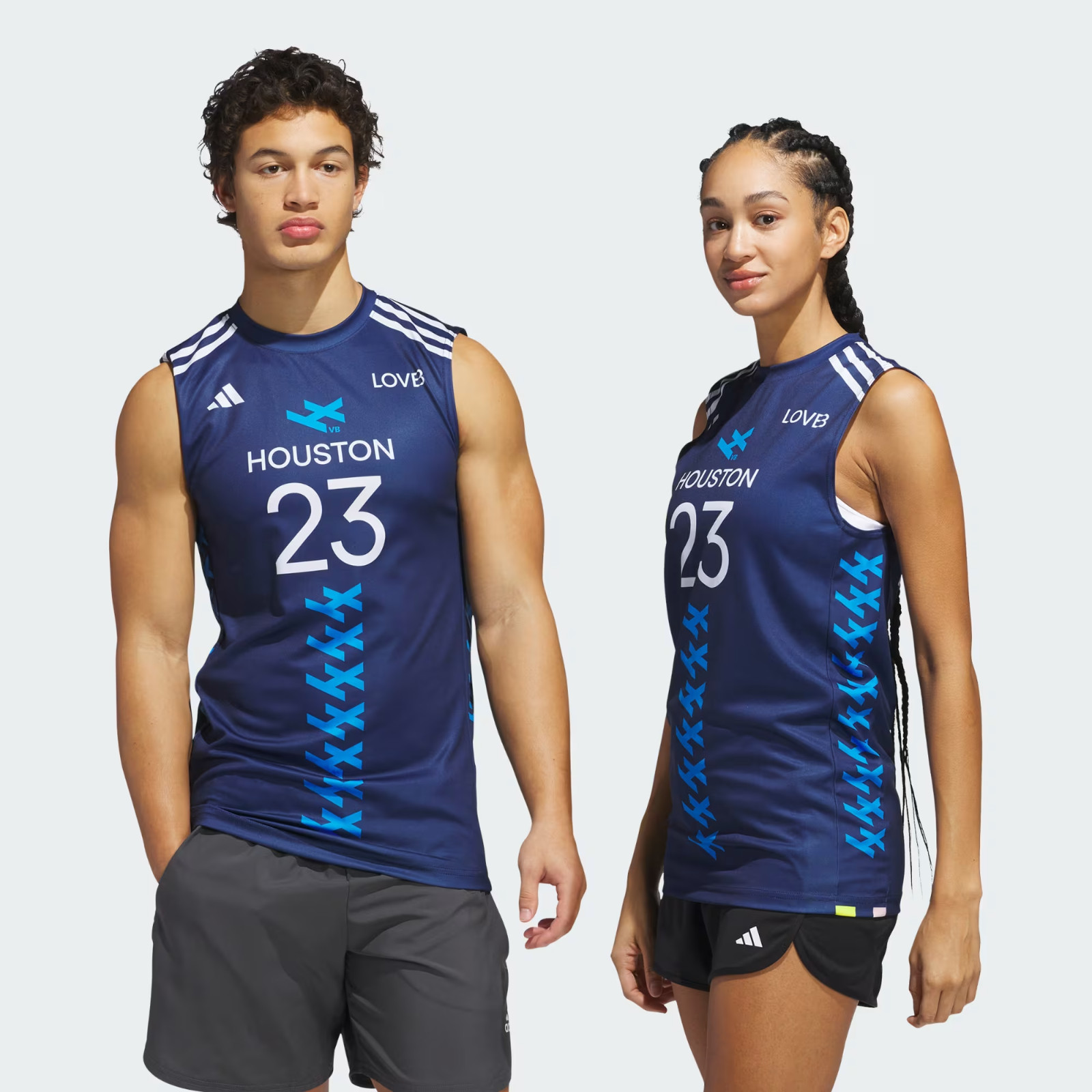 adidas x LOVB Houston Volleyball Thompson #23 Sleeveless Jersey JK9613 Medium gallery