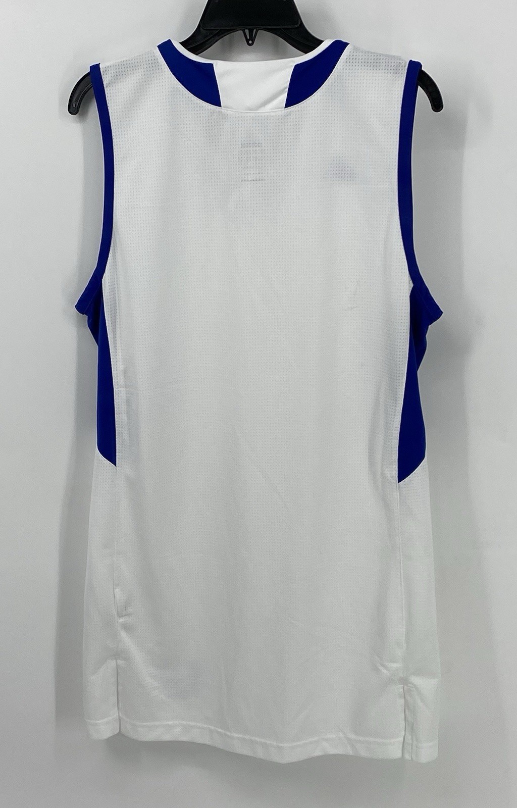 Adidas Mens Team Jersey Tank Top White/blue Size Large Light Weight Logo gallery