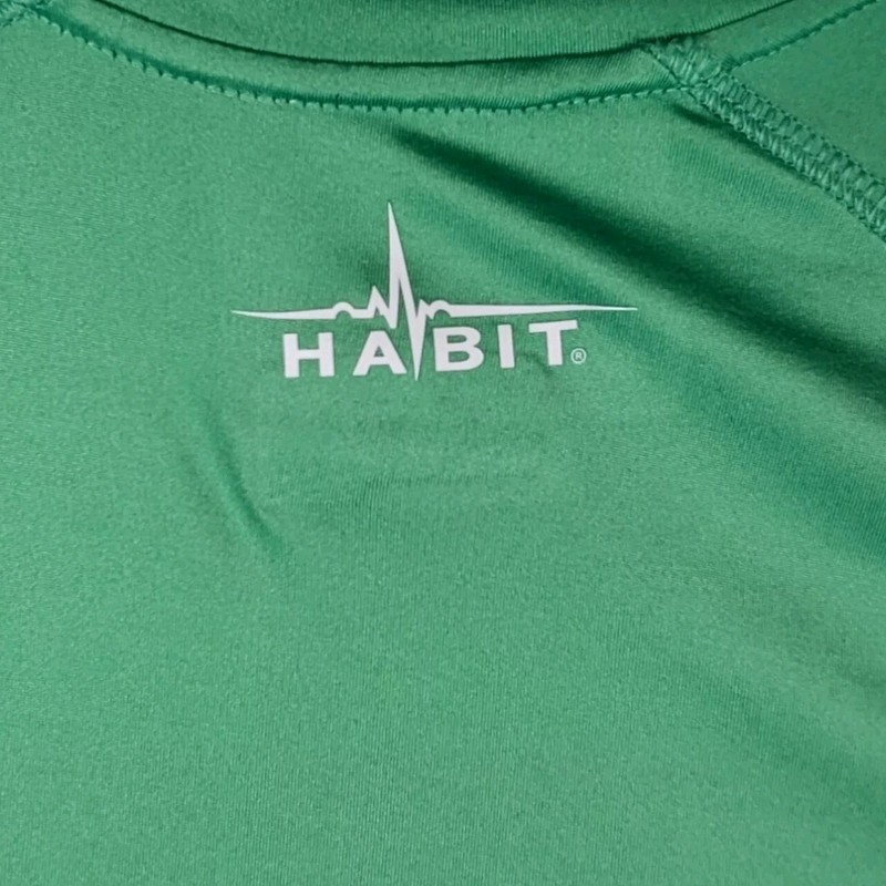 Habit Solar Factor Long Sleeve Performance Bright Green Shirt Mens Small 40 Plus gallery