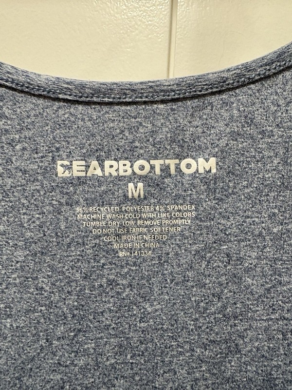 Bearbottom Pace Tank Top Running Blue Mens Size Medium gallery