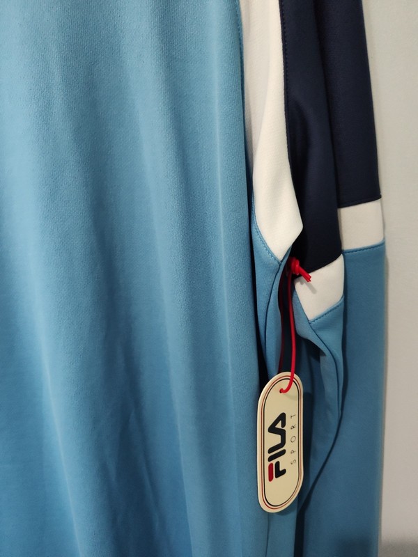 Fila Sport Long Sleeve Performance Shirt Men’s Large Blue Navy Colorblock NWT gallery