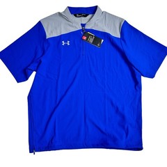 Under Armour 1/4 Zip Pullover Loose Men’s Medium Blue Gray NWT Water Proof Storm