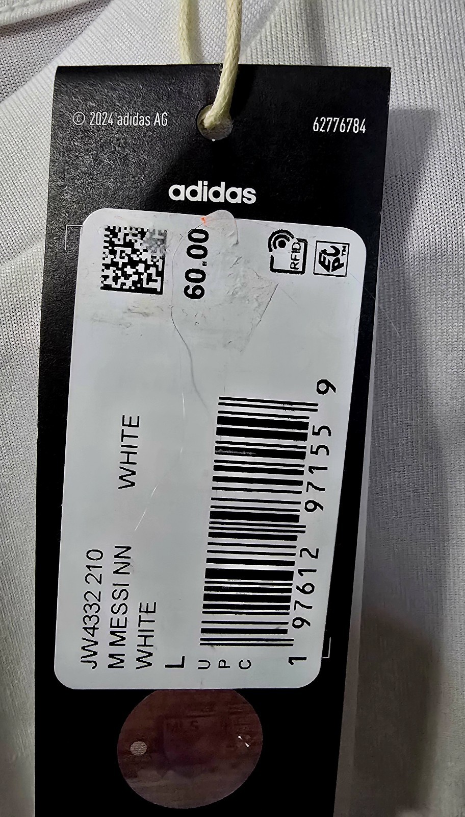 Adidas Lionel Messi #10 Inter Miami CF Away Jersey White Grey Striped MLS Men’s gallery