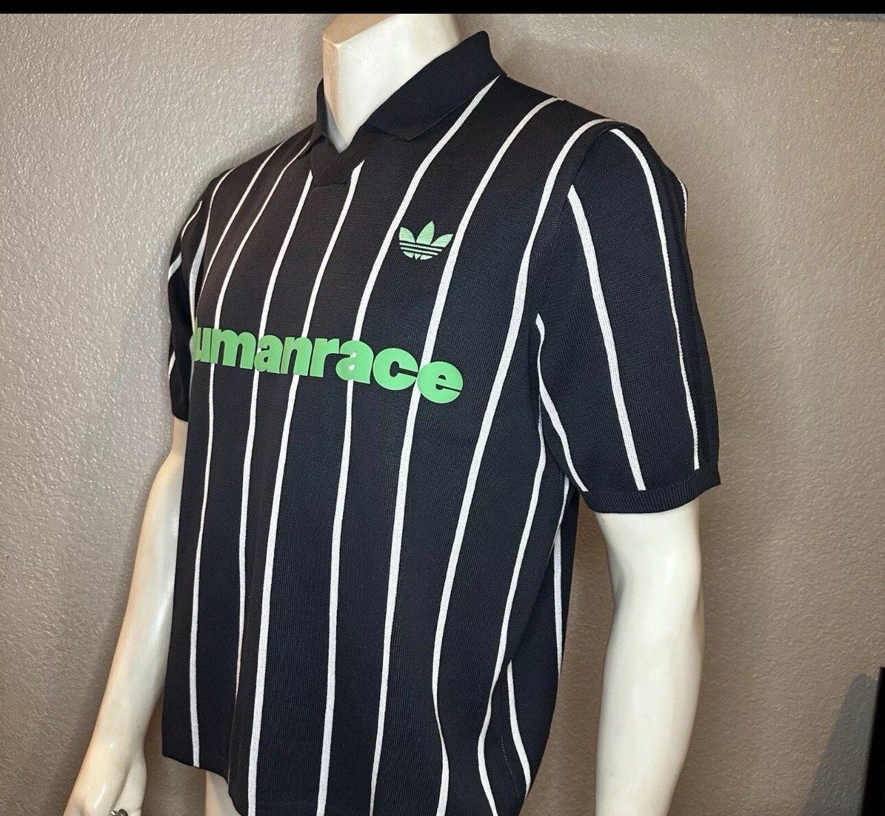 Adidas Polo Jersey Knit Pharrell Williams Humanrace Blue HU1105 Mens Size M gallery