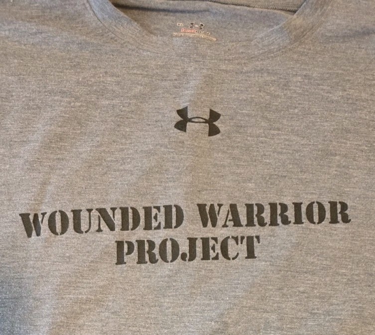 Under Armour Wounded Warrior Project Long Sleeve Shirt Gray XL HeatGear 2010 gallery