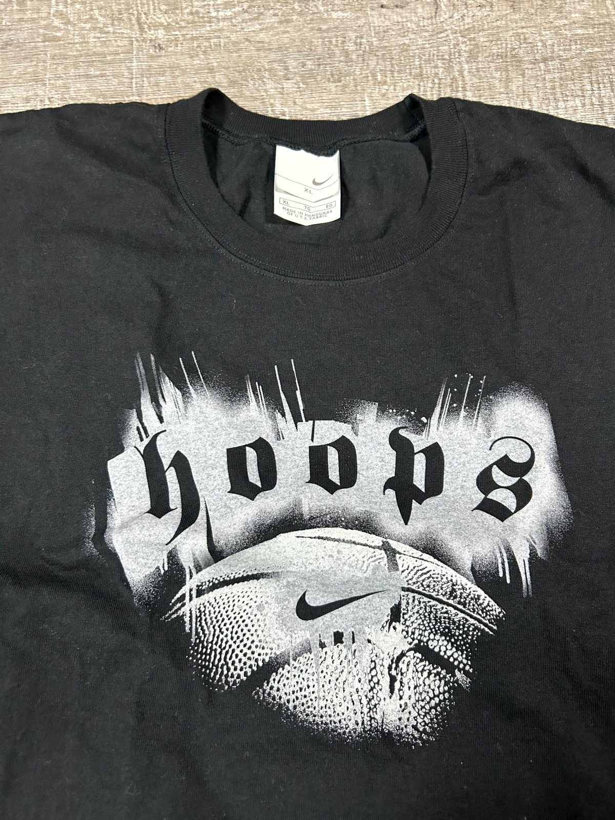 VTG Y2K Nike Tank Top Men's XL Black Basketball Hoops Center Swoosh Streetwear gallery