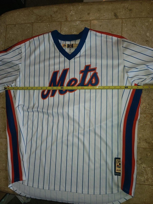 MAJESTIC COOL BASE 2XL XXL 3XL MIKE PIAZZA PINSTRIPE 1986 NEW YORK METS JERSEY gallery