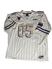 Y2K Fubu Sport Jersey 05 Gold Blue Street Wear Hip Hop Mens 3X Limited Series