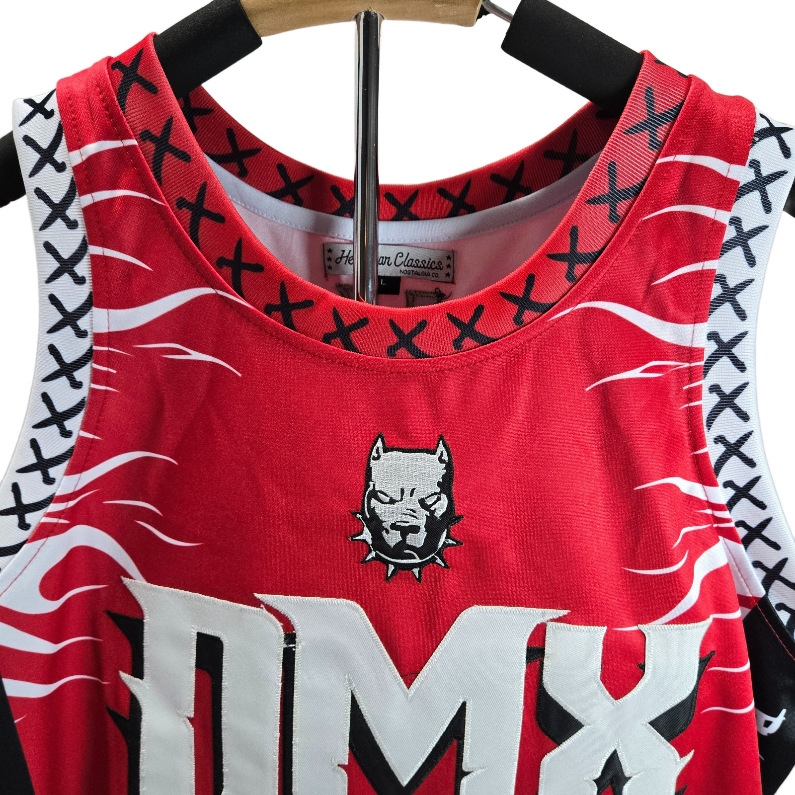 Headgear Classics Men's DMX Ruff Ryders Basketball Jersey Red Size Large gallery