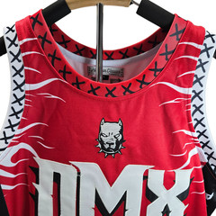 Headgear Classics Men’s DMX Ruff Ryders Basketball Jersey Red Size Large