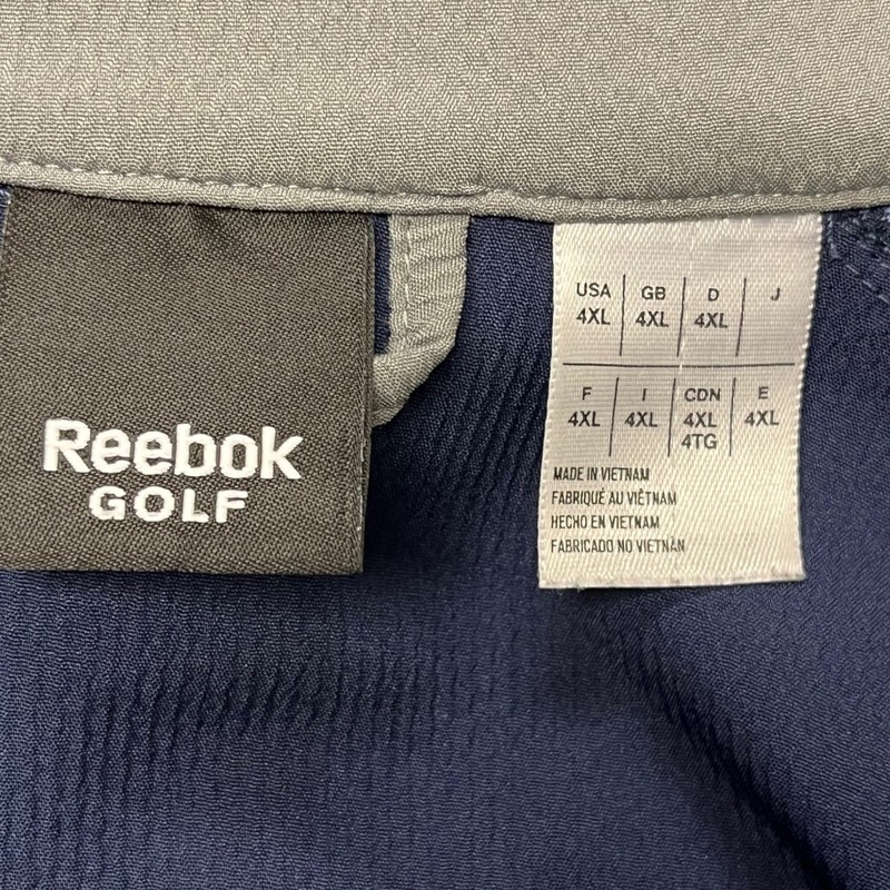 REEBOK Golf Blue Pullover Wind Jacket Mens Sz 4XL Half Zip Long Sleeve gallery