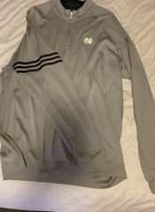 adidas Golf Climalite Polyester Pullover Crew Neck Long Sleeve Gray Mens XL