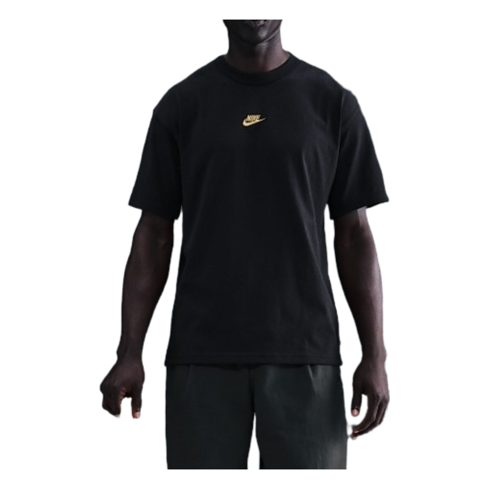 Nike Sportswear Premium Essentials Men's T-Shirt (Black/Gold) gallery