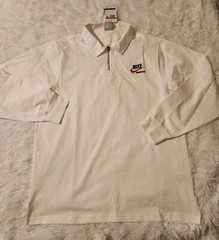 NWT$100 Nike Sportswear Men’s Rugby Top White Size Large DX6753-133