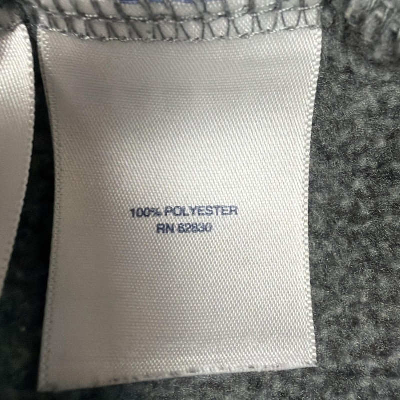 Lands' End Pullover Mens Small Gray Fleece Quarter Zip Mock Neck Outdoor Hiking gallery