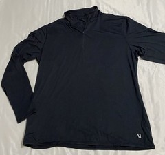 Vuori Men’s Ease Performance 1/2 Zip Pullover Blue Heather V221 Sz 2XL