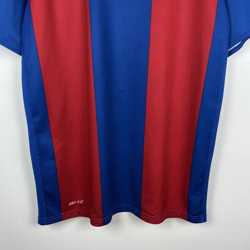 Vintage Nike Soccer Jersey T Shirt Stripped Mens Blue/Red Size Large 00s Dri-Fit gallery