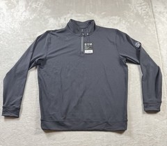 Footjoy Black Mid Layer Mens Medium Quarter Zip Pullover Performance Golf NWT*