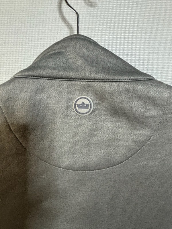 Peter Millar Vest Mens L Wicking Solid Gray Performance Quarter Zip Golf Logo gallery