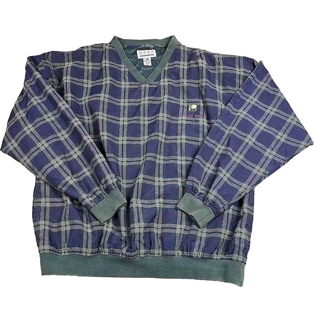 Golf Windbreaker Mens XL Highlander Plaid Rainwear Golf Jacket Gear for Sports