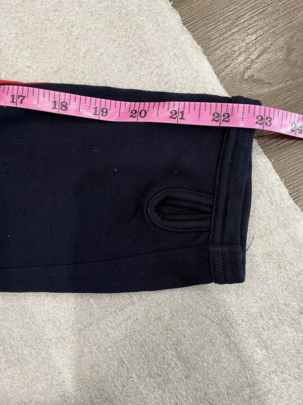 Icebreaker 260 Bodyfit men's L Merino Wool Navy Red 1/4 zip Sweatshirt Thumb Hol gallery