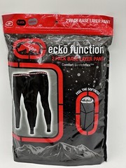 2 PACK MENS ECKO FUNCTION BASE LAYER PANTS MEDIUM BLACK COMFORT STRETCHFLEX