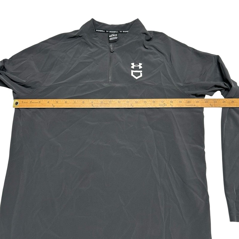 Under Armour Mens Size M Jacket Utility Cage Baseball Pullover Gray Long Sleeve gallery