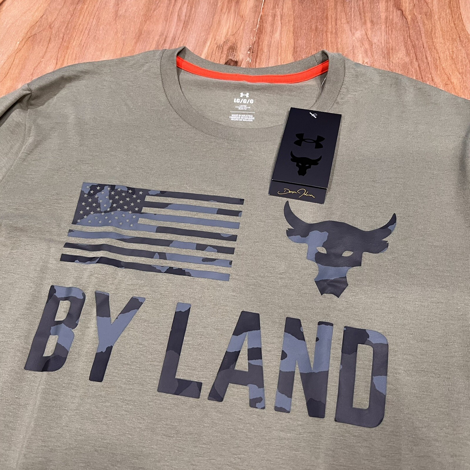Under Armour Project Rock Veterans Day Long Sleeve Mens S USA ARMY By Land gallery