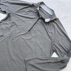 Free Fly Performance Bamboo 1/4 Quarter Zip Pullover Mens XL Gray Long Sleeve