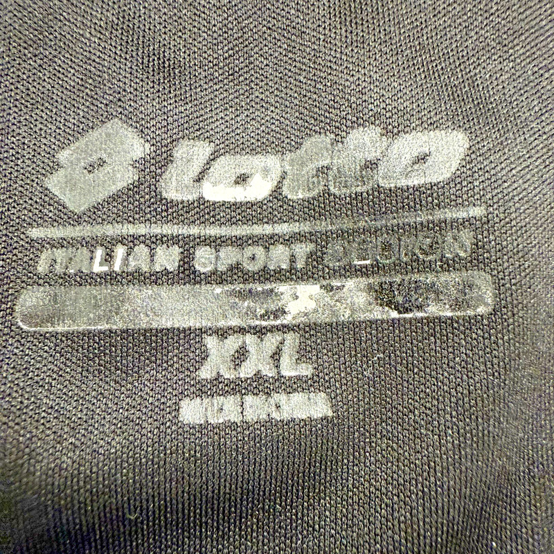 Lotto Training Performance T-Shirt Black Yellow Athletic Sport Tee- Pre-Owned gallery