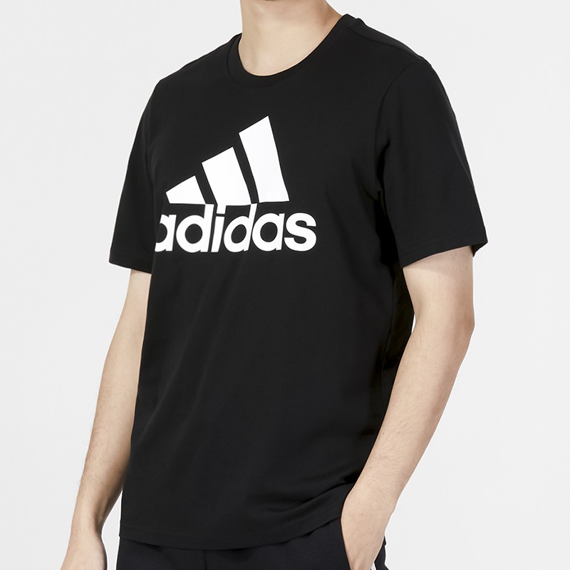 adidas American-style Retro Casual Sports Short Sleeve T-Shirt for Men, Black gallery