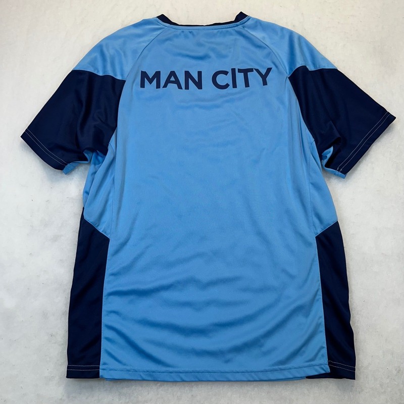 Icon Sports Manchester City Soccer Jersey Mens Large Blue Sporty Gorpcore Tee gallery