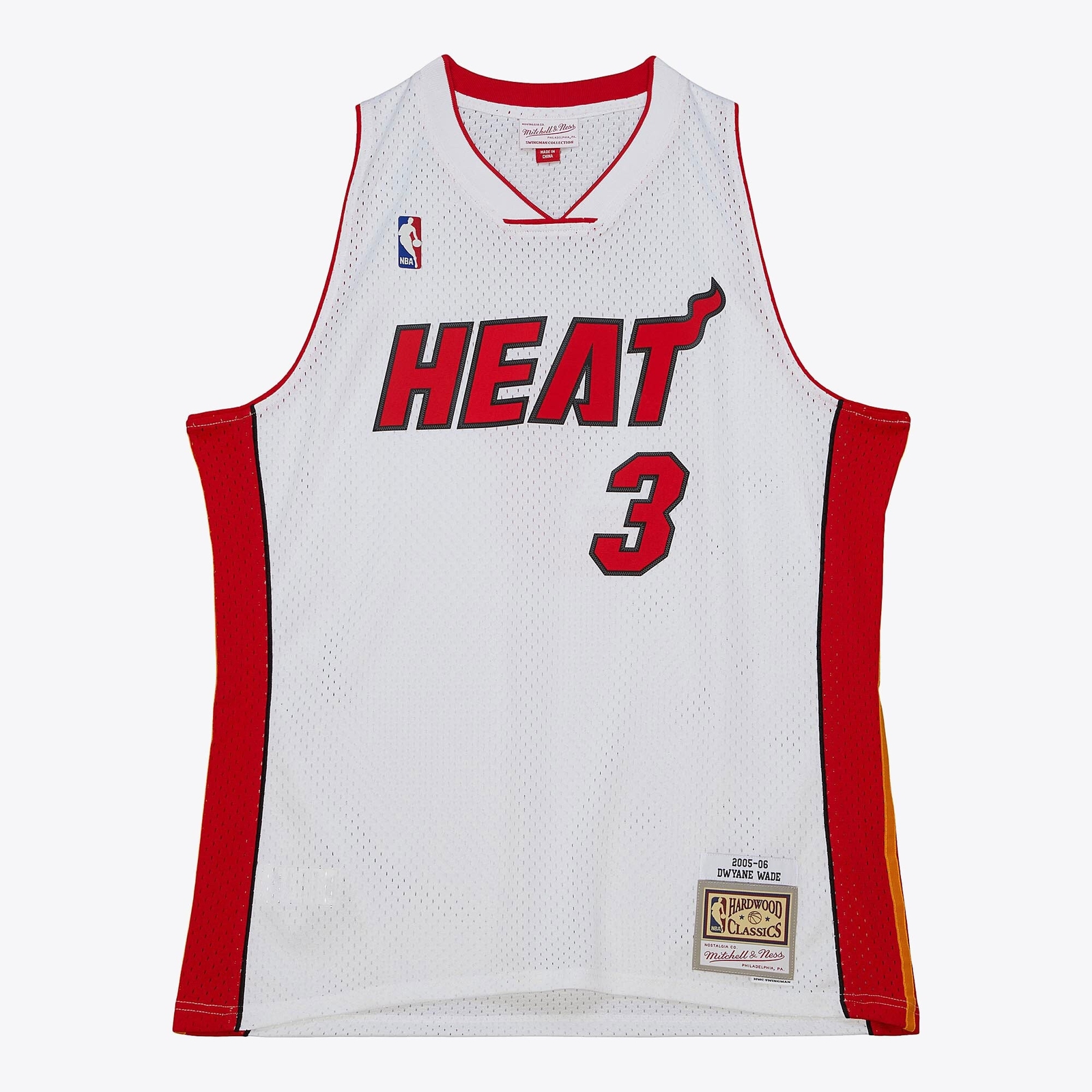 Mens Mitchell & Ness NBA WHITE JERSEY HEAT 2005 DWYANE WADE gallery