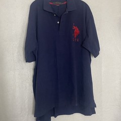 US Polo Assn. Mens Short Sleeve Polo Shirt Size 2XL Navy Blue Big Pony Pullover