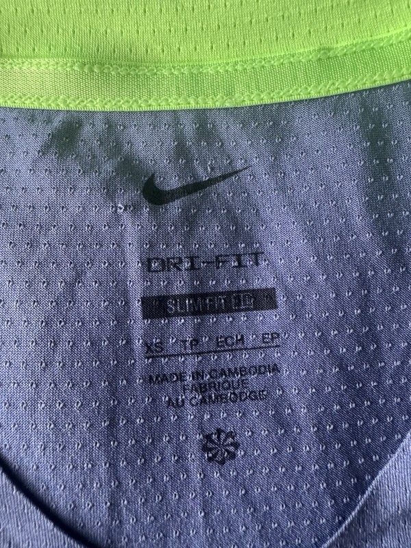 Nike Court Dri-Fit Tennis Shirt Tour Blue Player Issue Exclusive DR6548-491 XS gallery
