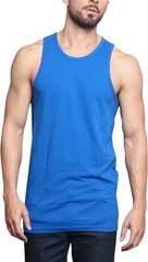 Men’s Basic Essential Straight Hem Long Length Tank Top TT60-PL – Royal Blue – 3