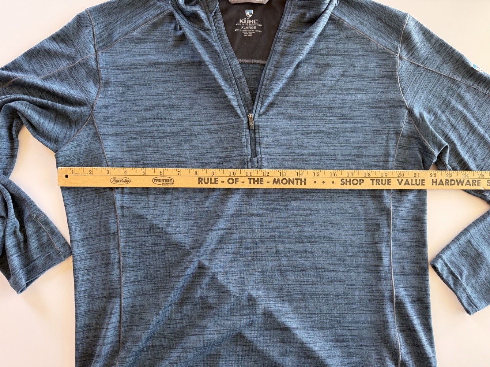 Kuhl Pullover Men XL Blue Quarter Zip Alloy Athletic Performance Casual Outdoor gallery