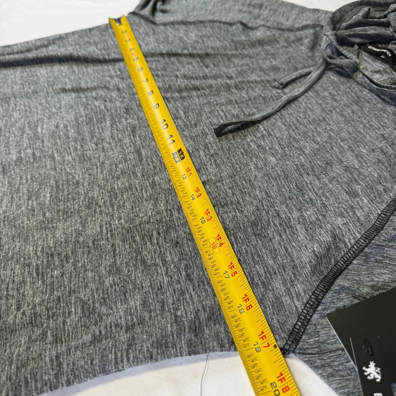 NWT Rugby University Stretch Heather Gray Long Sleeve Hoodie Men’s Med Msrp $38 gallery
