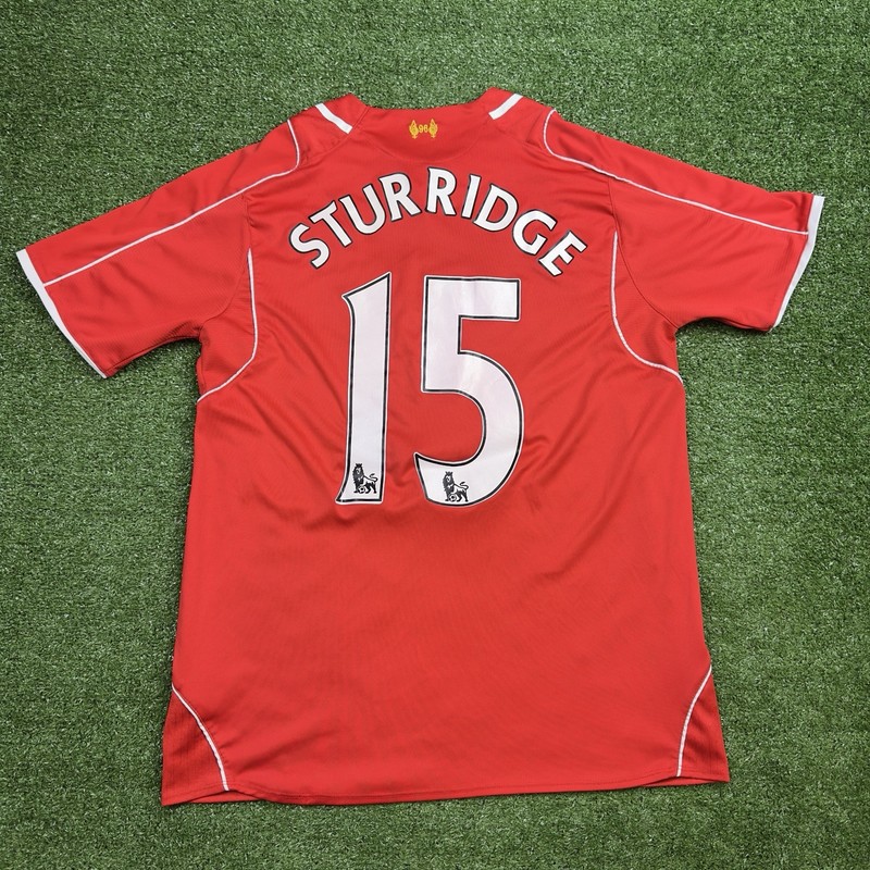 Liverpool Warrior 2014-2015 Home Daniel Sturridge Football Jersey Mens Medium gallery